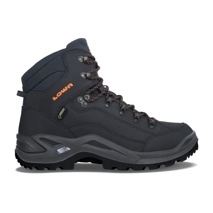 Lowa Renegade GTX Mid Heren - Wandelschoenen Donkerblauw / Oranje USVIAM807